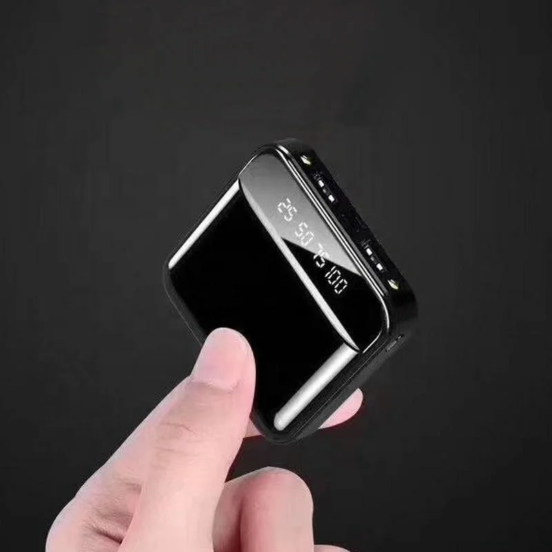 Square Charger Mini Power Bank Mirror Power Bank Charger 20000 MAh Mini Size Square Power Bank for Most of Mobile Phones Devices