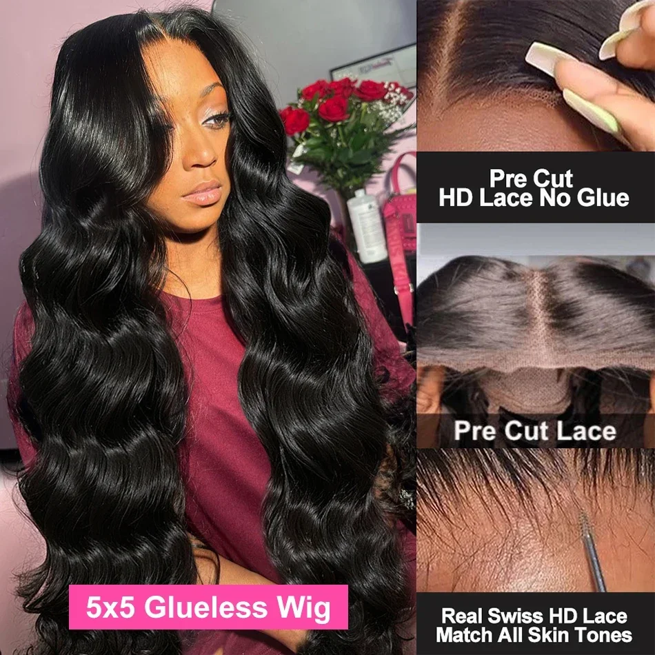 Brazilian Water Wave Lace Frontal Wig Body Wave Human Hair Wigs_voghion.com