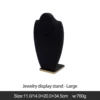 Black jewelry display stand-large