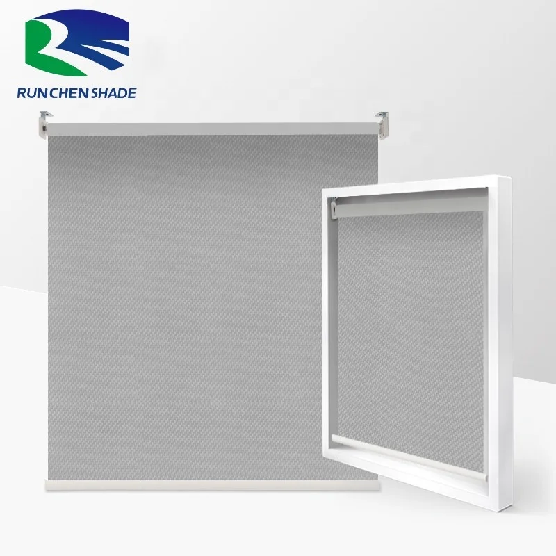 1% Openness Sunscreen Fabric See Through Waterproof Roller Blind Sunscreen Textile Fabric for Blinds Screen