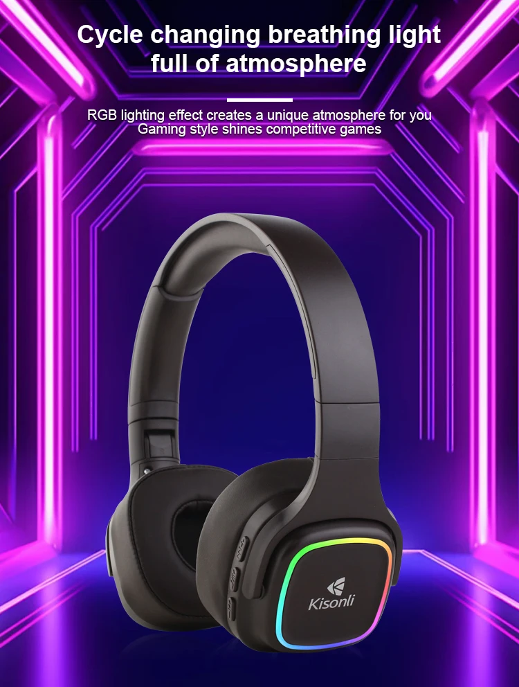 Kisnoli A11 Gaming Products Premium Headphones TWS Headseat with Light
