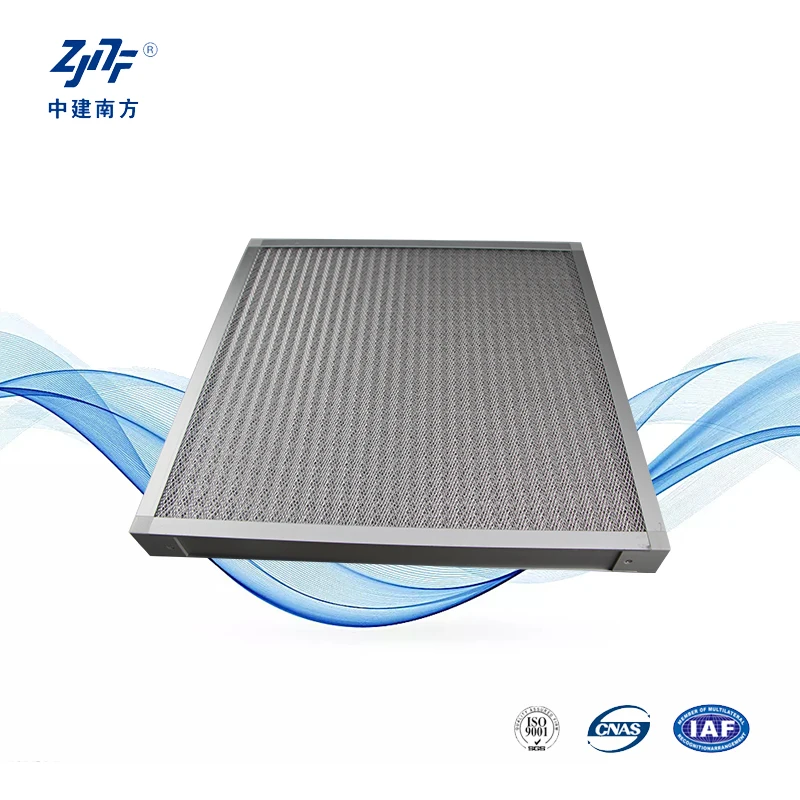 Factory Industrial Panel Filter Synthetic Cotton Glassfiber Stainless Steel Wire Mesh Chimney Pre Hepa Filter for Clean Room