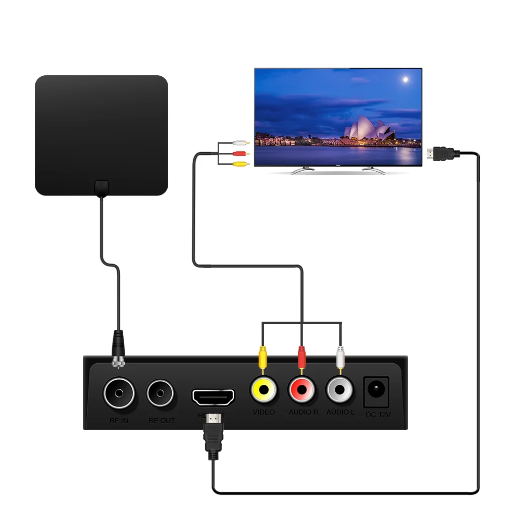 
 ТВ-приемник JUNUO, антенна усилителя, лучший сигнал для помещений, приемник спутникового ТВ-приставки  