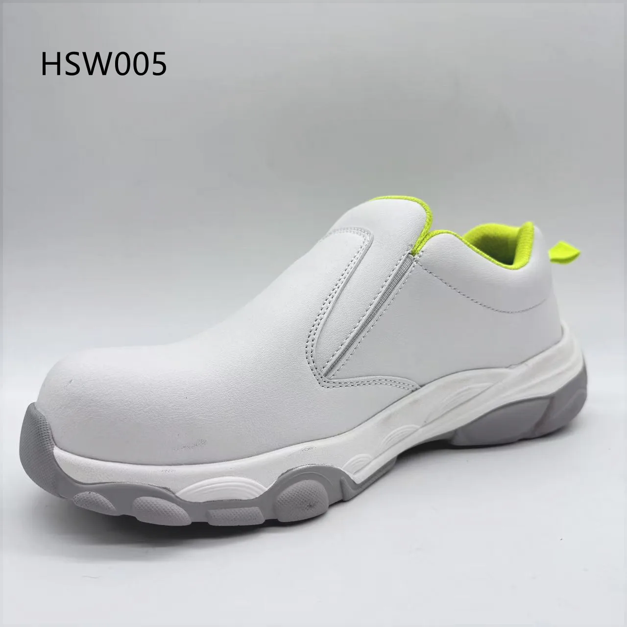 ZYF,chemical Plant Composite Toe Insert ESD White Safety Shoes Lab Technician Grease Resistant Work Clogs for Sale HSW005