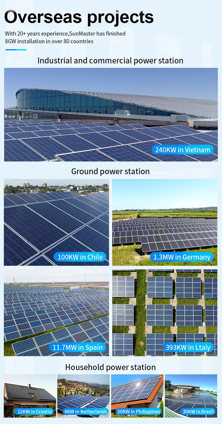 Monocrystalline 182mm 450w Half Cut 365w Solar Panel Solar Panel