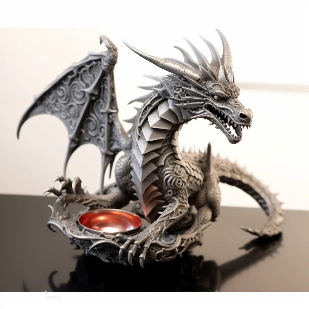 Custom Color Shape Size Metal 3D Drawing Design Prototype Winged Dragon Sell FDM 3d Printing Technology Service