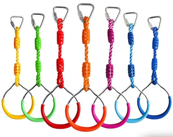 Topind Gymnastic Round Ring Obstacle Monkey Plastic Swing Gymnastic Bar ...