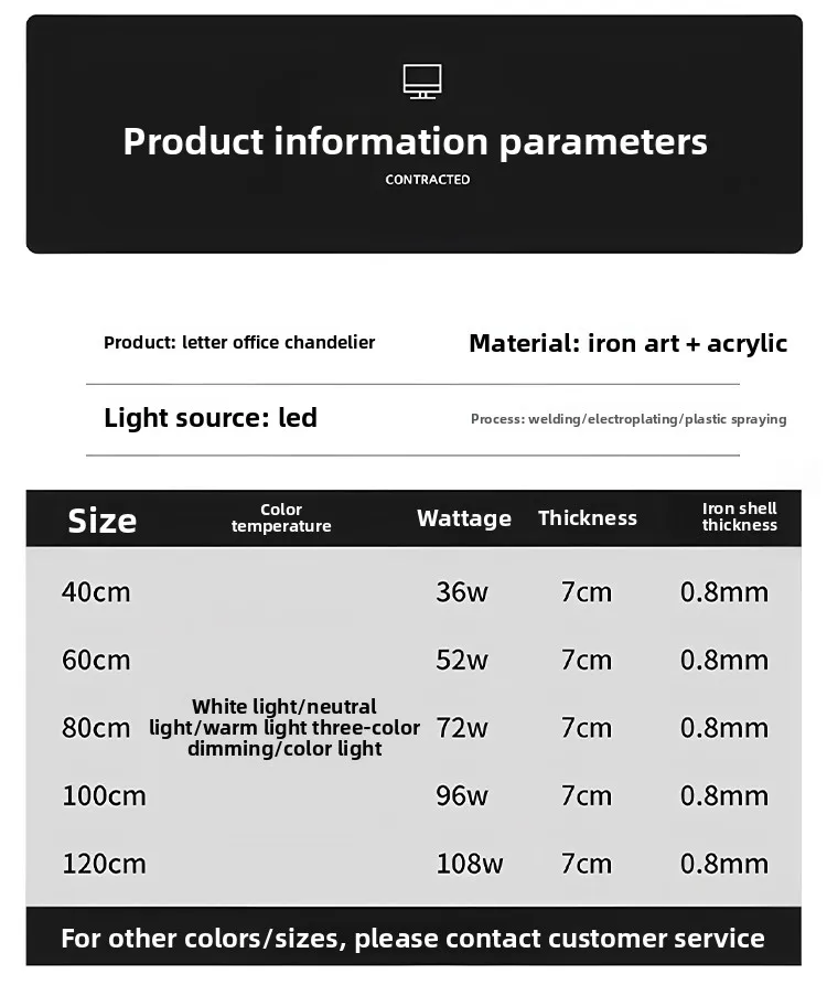 letter light customizable iron base pendant ceiling for restaurant bar 4s store supermarket-14
