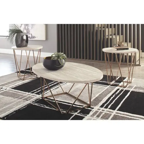 Customized indoor  table living room furniture marble top coffee table