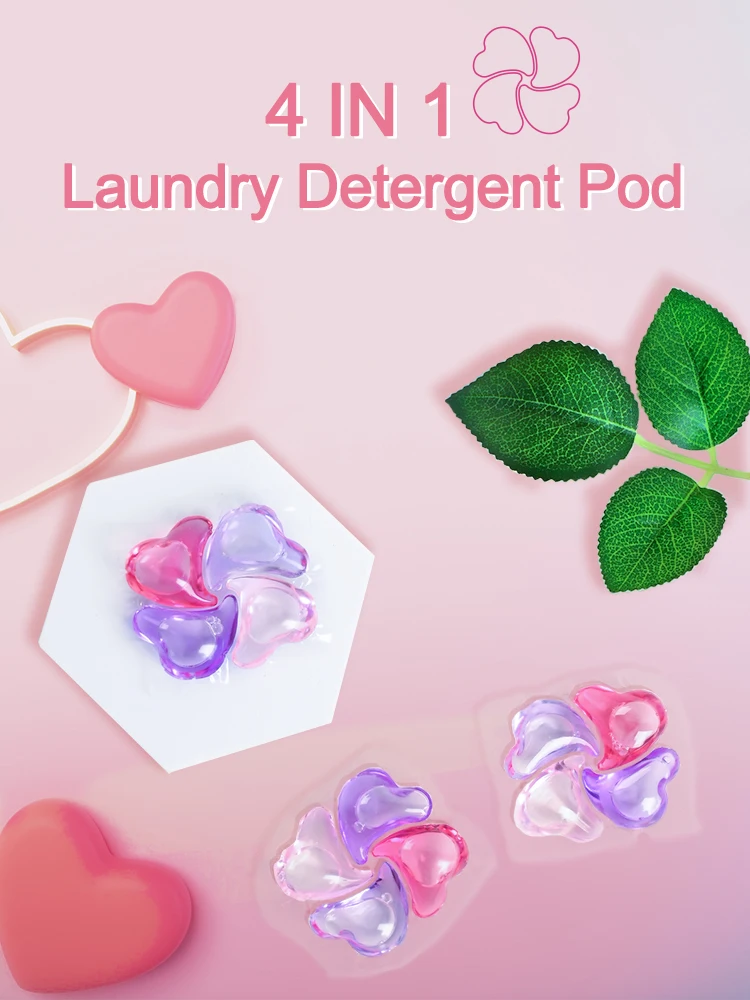 4 In 1 Laundry Pods Washing Pods Cleaning Products Baby Clothes Laundry Detergent Soap Liquid