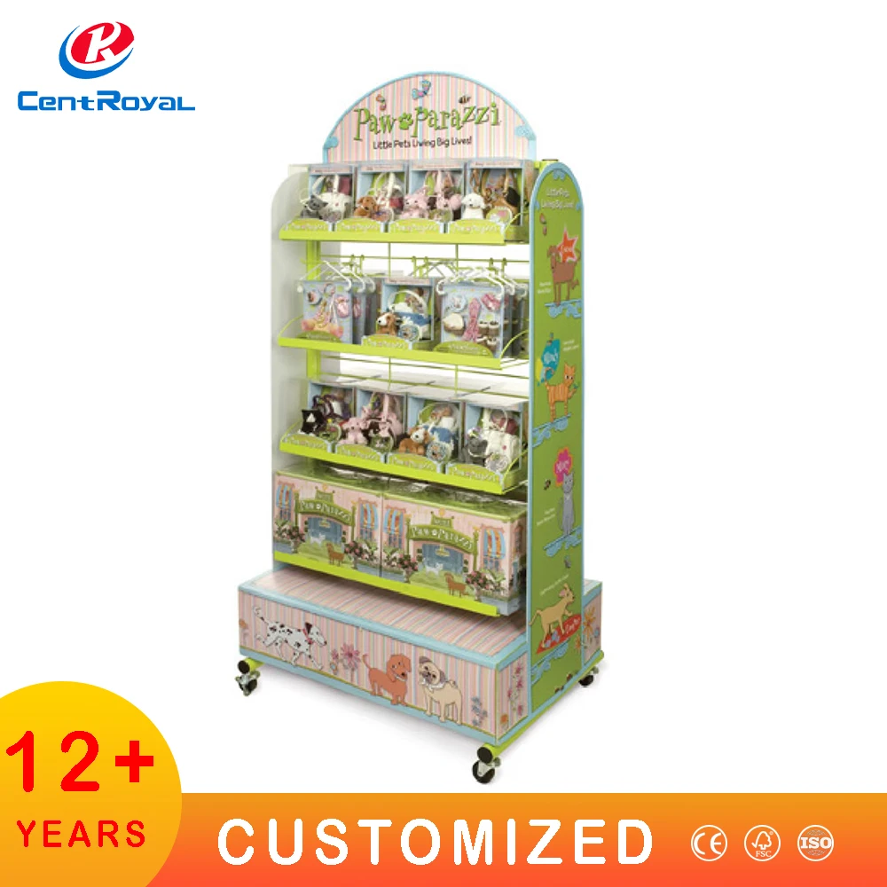 Custom OEM/ODM Store Commercial Display Floor Stand Comic Book Shelf Display Racks Rotating Wooden Books Display Rack Shelves