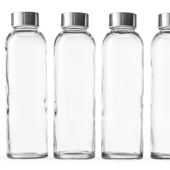 Factories Glass Bottled 200ml 375ml 500ml 750ml Glass Water Bottle Flat Clear Empty Liquor Glass Water Bottle