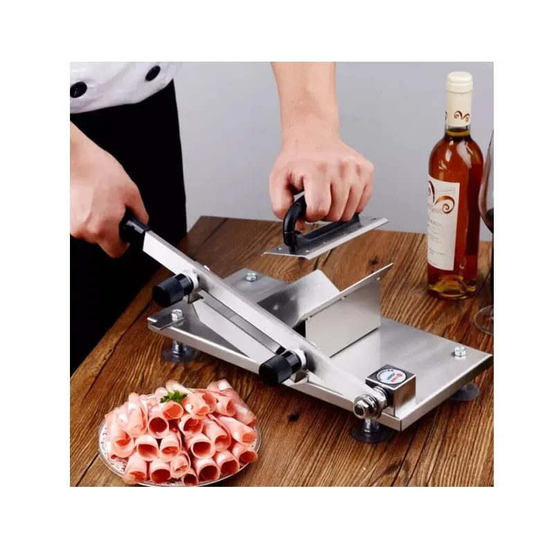 1 pc, Manual Frozen Meat Slicer, Meat Slicer, Lamb Roll Slicer, Frozen Meat  Slicing Knife, Meat Cutter, Stainless Steel Small Bone Meat Slicer, Home  Vegetable Food Slicer, Home Cooking Slicer