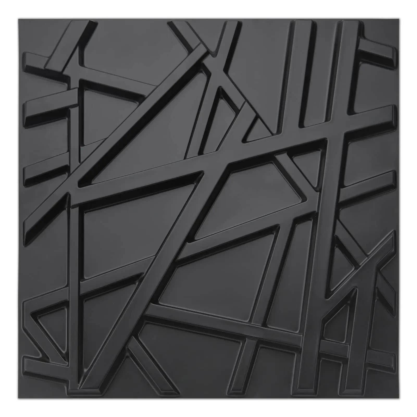 Pvc Decorative Textures Black 3d Wall Panels For Interior Wall Decor