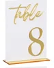 สีขาวและสีทอง-หมายเลข "8"