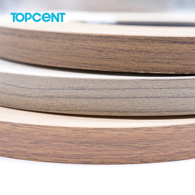 For TOPCENT PVC Edge Strips Pvc Abs Countertop Edging Trim for Particle Board High Quality Edge Banding