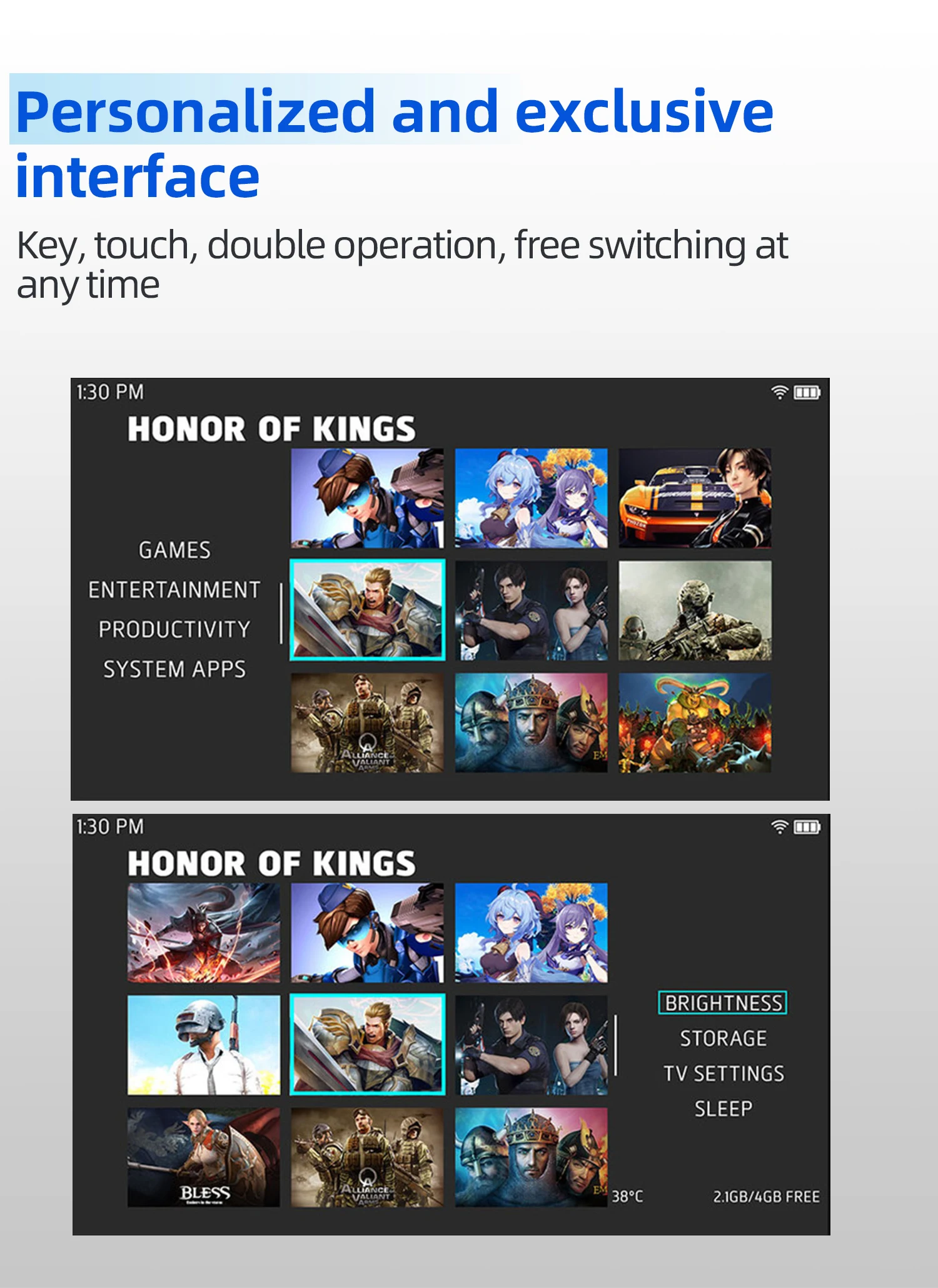 5.98 Inch Touch Screen Ayn odin Handheld Game Console 8G+256GB SD845 Win 11 Android 11 Retro Video Games Players Box Kids Gift