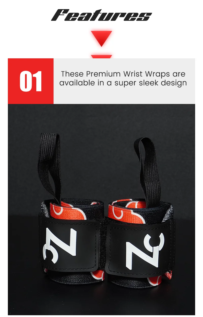 Custom Print Wrist Wraps Workout Lifting Weightlifting Wrist Wraps