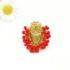 CC-0799-Ciondolo cuore rosso brillante