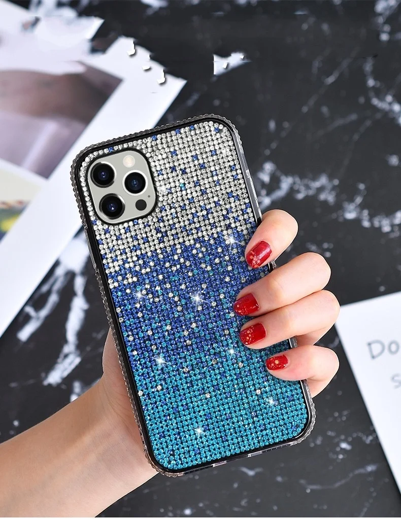 Diamond Design Phone case for iphone 16 15 12 Pro Max Rhinestone Flicker Luxury Phone Cover 14 Plus DESIGNERS Phone Bags