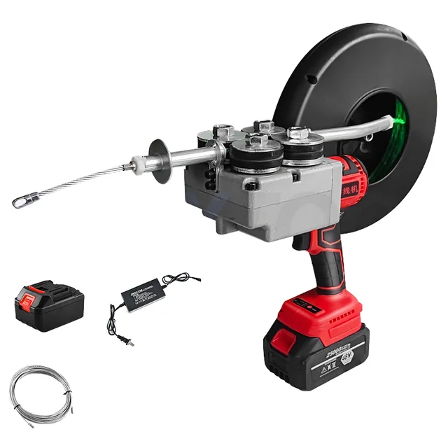 Industrial & DIY Electric Wire Threading Machine Brushless Stringing & Wire Pulling Coil Winding Tools for Wire Puller