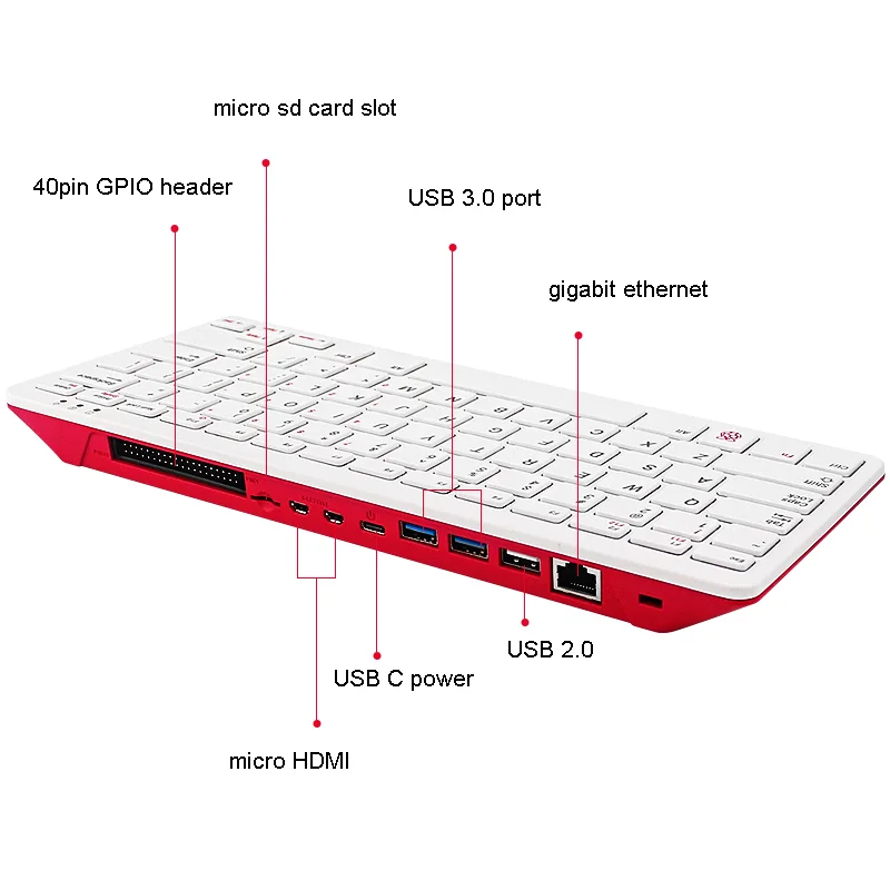 Raspberry Pi 400 Keyboard Personal Computer Kit Quad-core 64-bit Processor 4gb Ram Complete Pc With 4k Video Playback - Buy Product on Alibaba.com