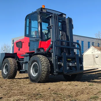 2-5 Ton Diesel Forklift 4WD 4X4 Off-Road Construction Machinery Core Engine for Agriculture Rough Terrain Including Motor PLC
