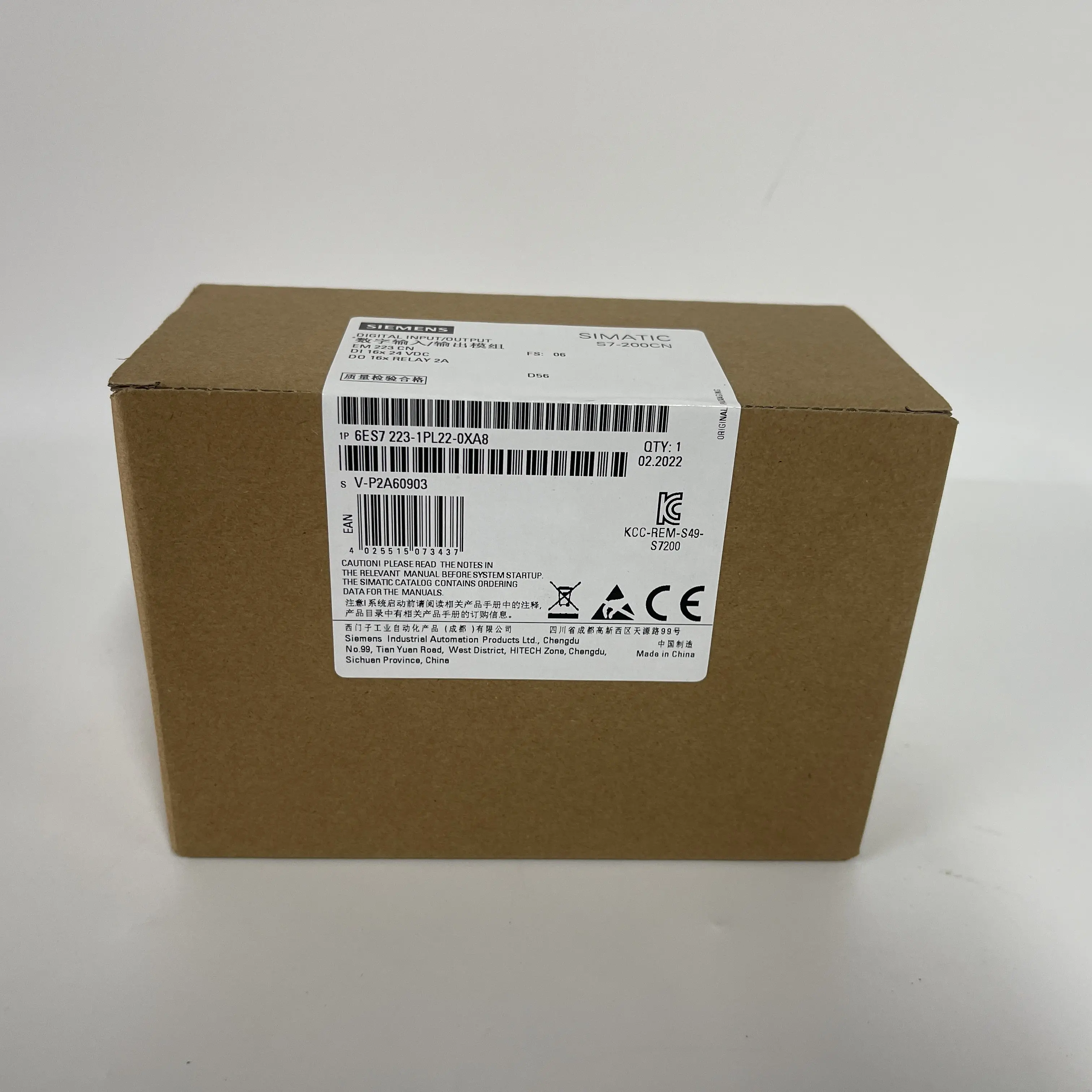 Siemens Digital Input/Output Module 6ES7223-1PL22-0XA8 Siemens Digital Input/Output Module 6ES7223-1PL22-0XA8