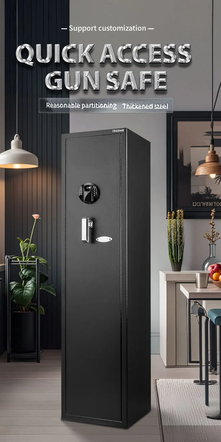CEQSAFE China Manufacturer High Security Strong Gun Safe Box With Key Lock manufacture