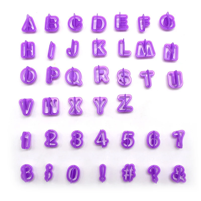 40pcs diy english alphabet letter number