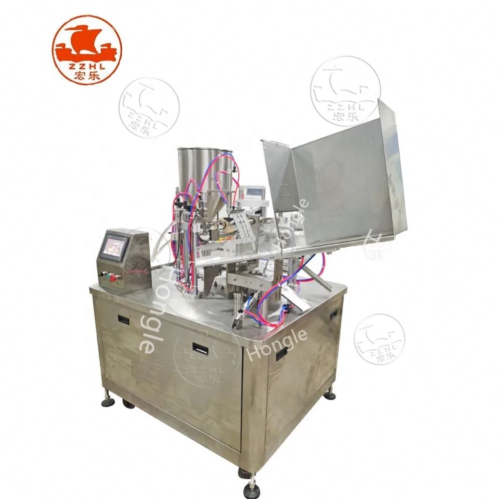 Precio de fábrica Máquina de llenado y sellado de tubos de aluminio cosmético y pastillas efervescentes de plástico laminado
