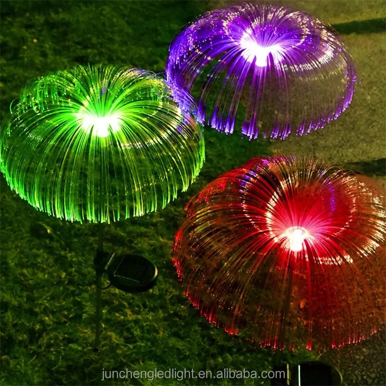 LED Solar Jelly Fish Outdoor Fairy Lights Garden Christmas Outdoor