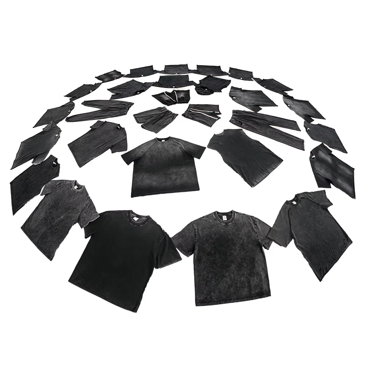 230g Heavyweight Blank Oversized Vintage Graphic Men's Tees 100% Cotton Acid-wash-t-shirt