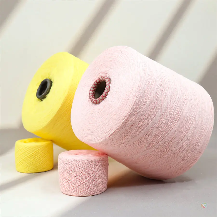 Factory Wholesale Cotton Yarn 32s/2 100 Cotton Yarn Free Sample Custom