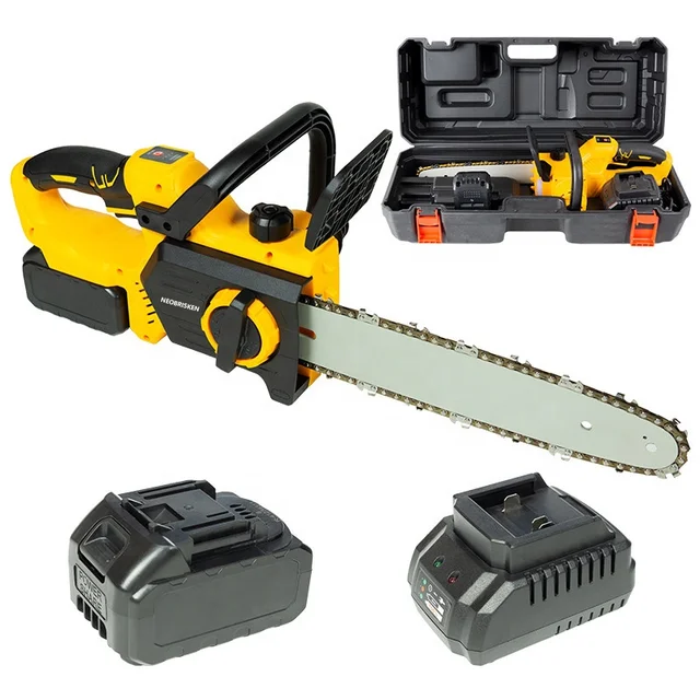 NEOBRISKEN Portable 8-inch 10-inch Lithium Electric Chain Saw Handheld Garden Logging with Case OEM Customizable for Outdoor Use