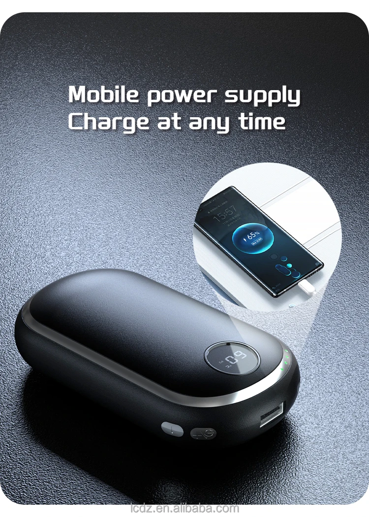 2024 New Sunset Lamp C313 Hand Warmer Power Bank Usb Rechargeable Hand