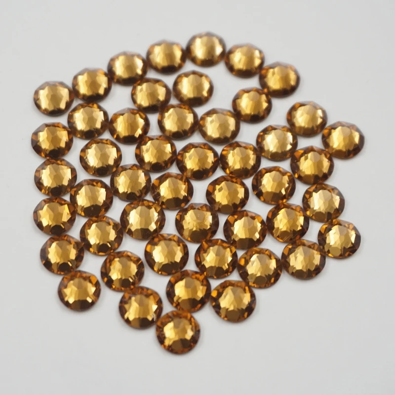 Best quality factory wholesale flatback crystal rhinestones glitter stones non hot fix glass rhinestones for cup decoration