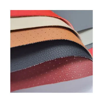 Car Seat Leather Roll Containing sponge Automotive Microfiber Leather Material Fabric For Car Seat Cover