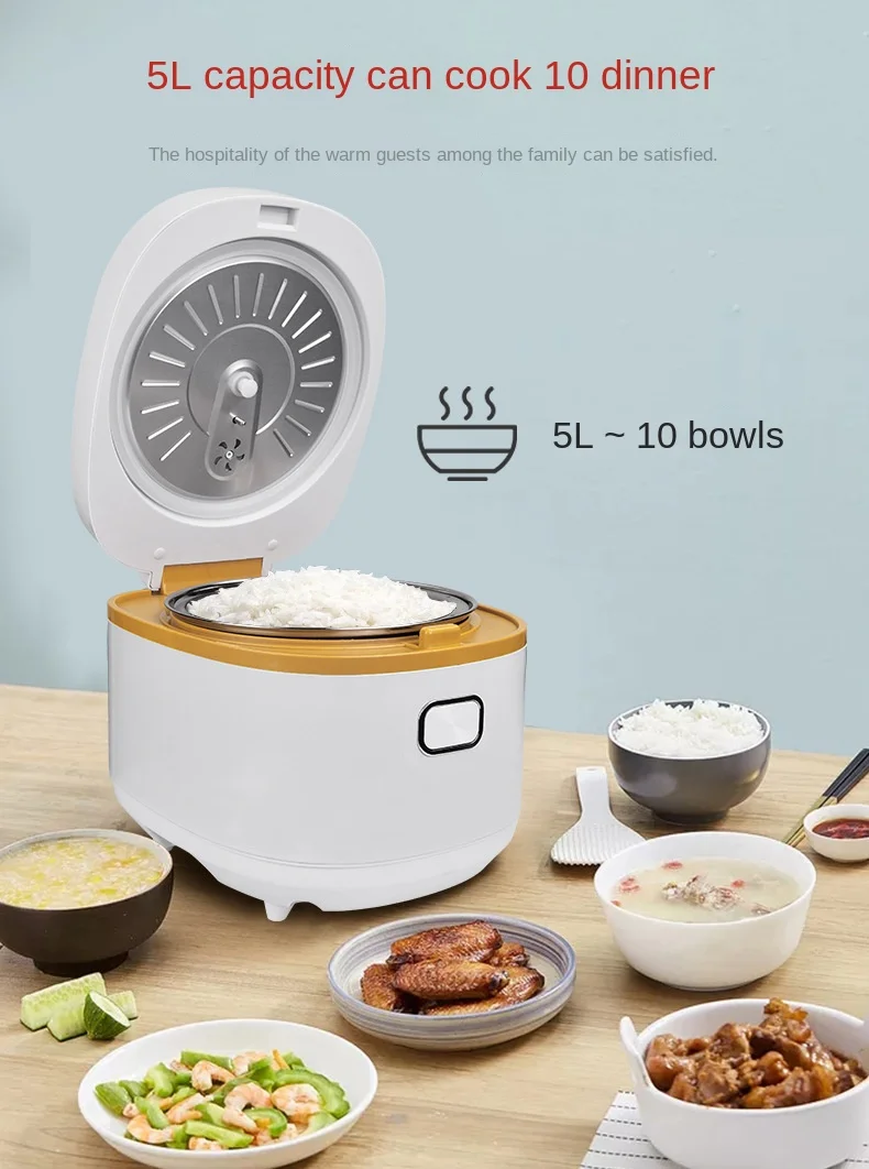 3L 5L Smart Deluxe Rice Cooker with Low Sugar Steam Basket 220V/110V Electric Cooker OEM Family Use Automatic Warm Keeping Cars