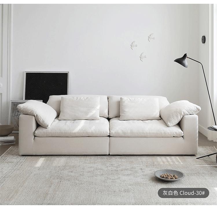 Divano White-cloud-210 cm-bidue posti-21010580 cm