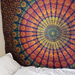 Hanging Bohemian Beach Mat Polyester Blanket Yoga Mat Home Bedroom Art Carpet Large 200x150cm Mandala Indian Tapestry Wall