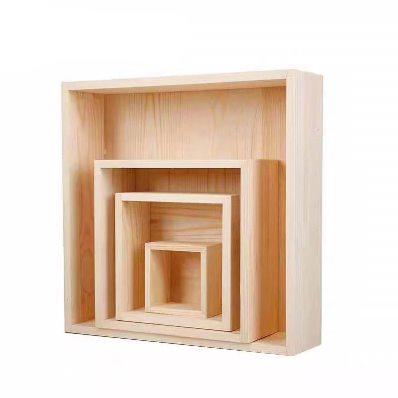 Gift Box Custom Large Size Pine Gift Box Process Storage Wooden Box