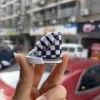 Black and white plaid