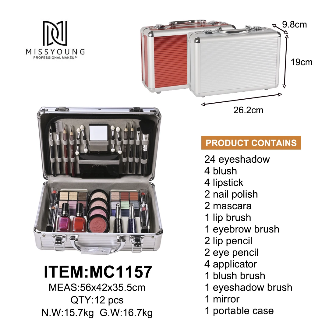MISSYOUNG（ミスヤング）の「MAKE UP KIT（メイクアップキット） MISS YOUNG Professional Makeup Kit - 12PCS Multicolor Cosmetic Set