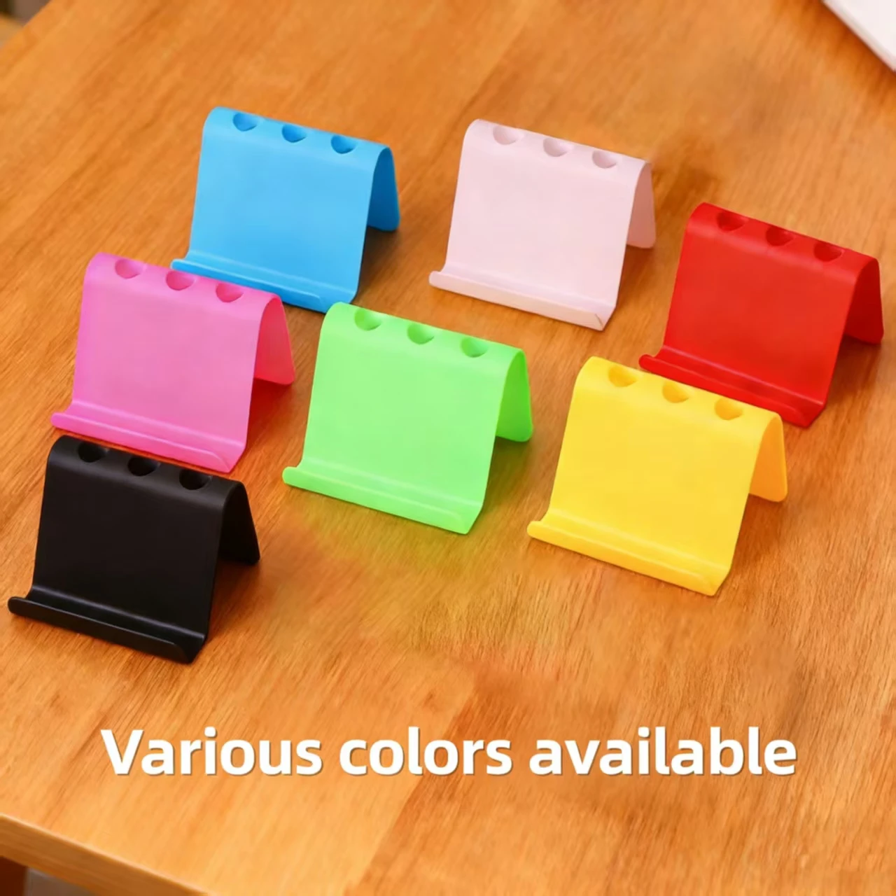 Creative Practical Portable Business Card Mobile Phone Stand Lazy Person Desktop Holder Wholesale Gifts Custom Logo Advertising preview 3