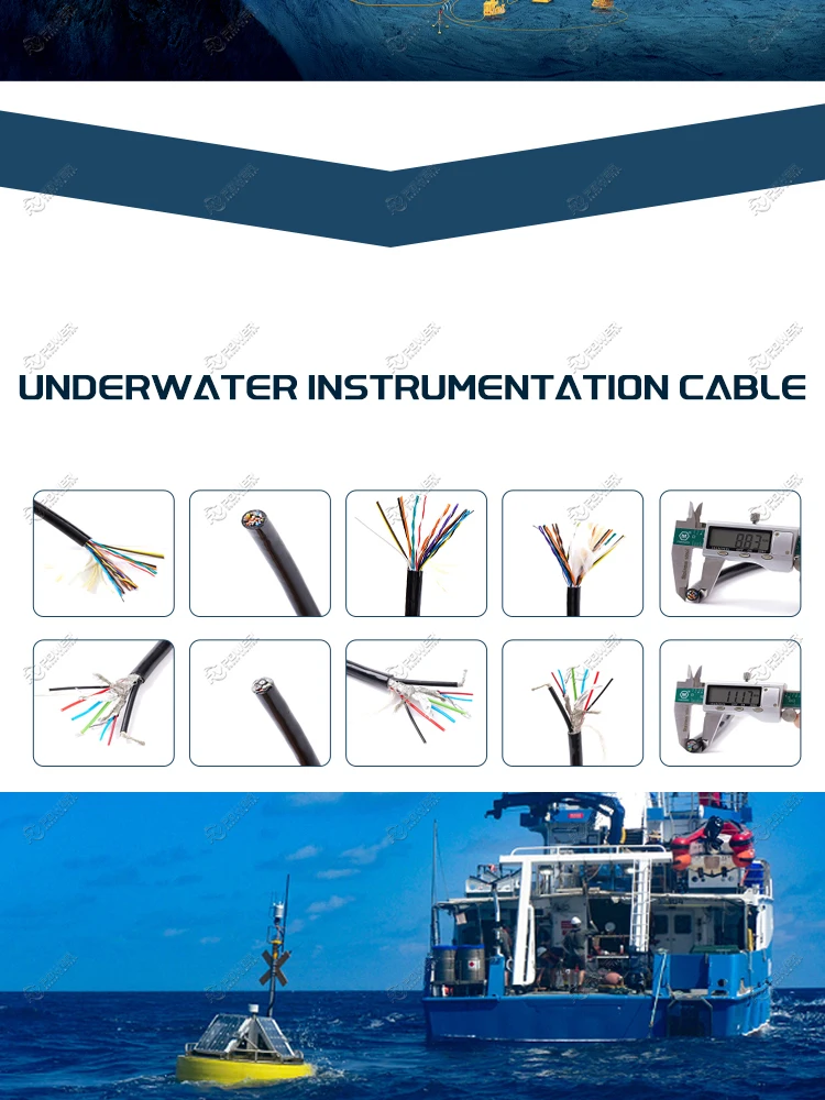 Utp Cat5 Underwater Network Wire 3 Core Power Underwater Rov Cable For ...