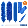 21m pole duster, chenille brush, crevice brush with cloth head,