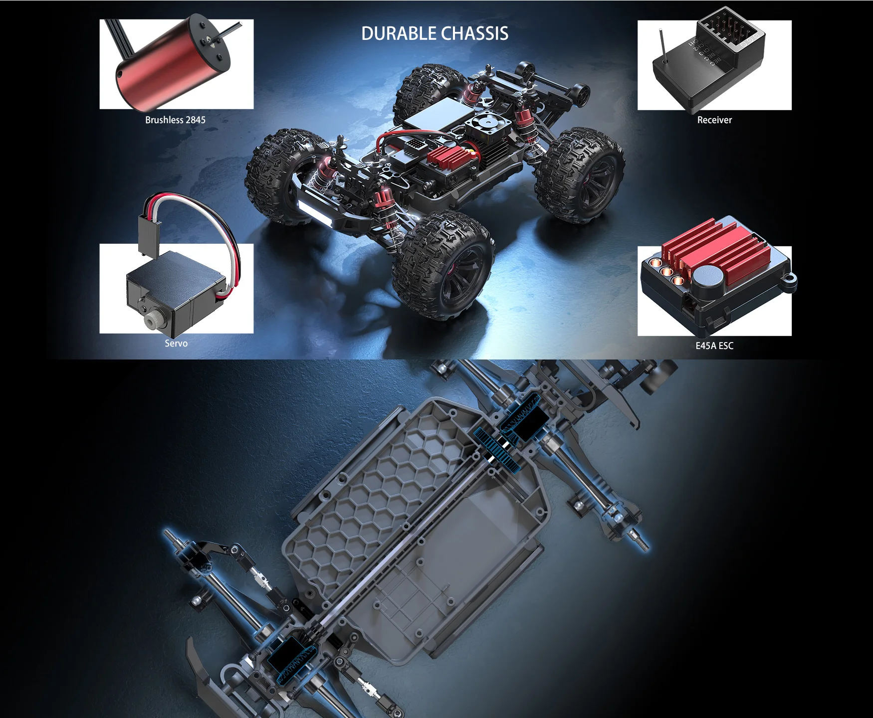 MJXRCカー16207/16208/16209/16210ハイパーゴー1/16ブラシレスRC