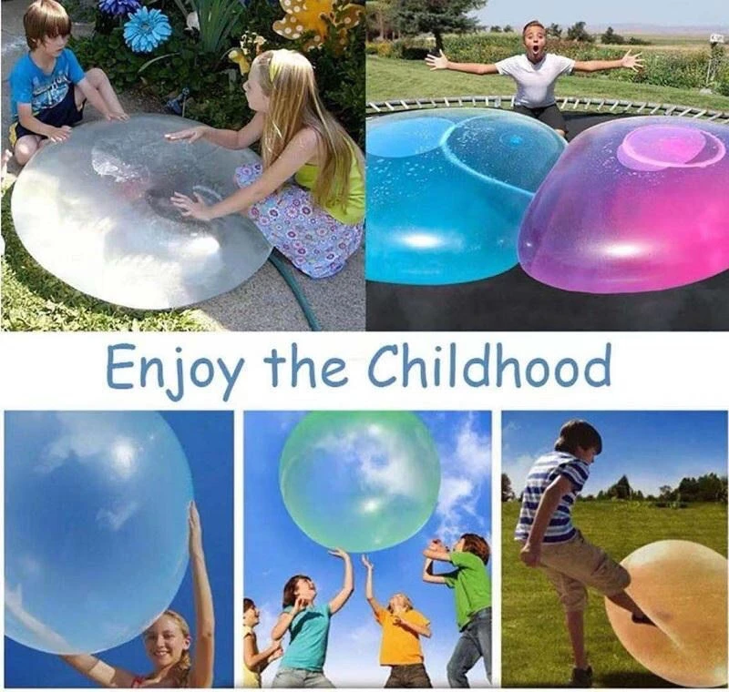 Inflatable Ball Games Toys Soft Air Water Filled Kids Bubble Ball