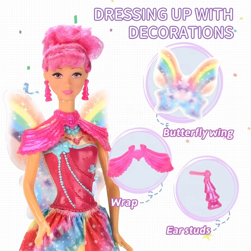 Кукла с цветком 11 дюймов